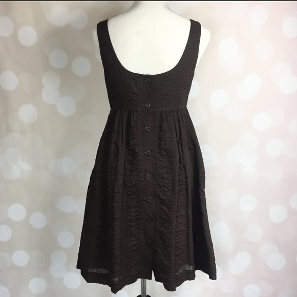 J. Crew brown button up dress - Picture 2 of 8